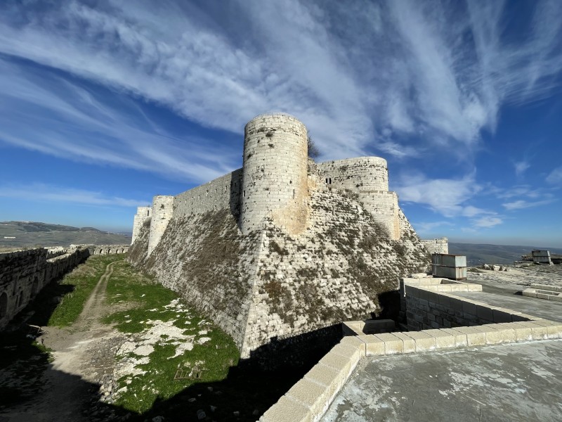 Eckturm UNESCO Welterbe Kreuzritterburg Krak des Chevaliers in Syrien